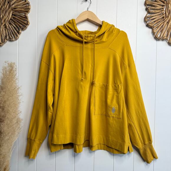 Free People sweatshirt activewear hoodie pullover cotton cozy Movement Small - Picture 2 of 8